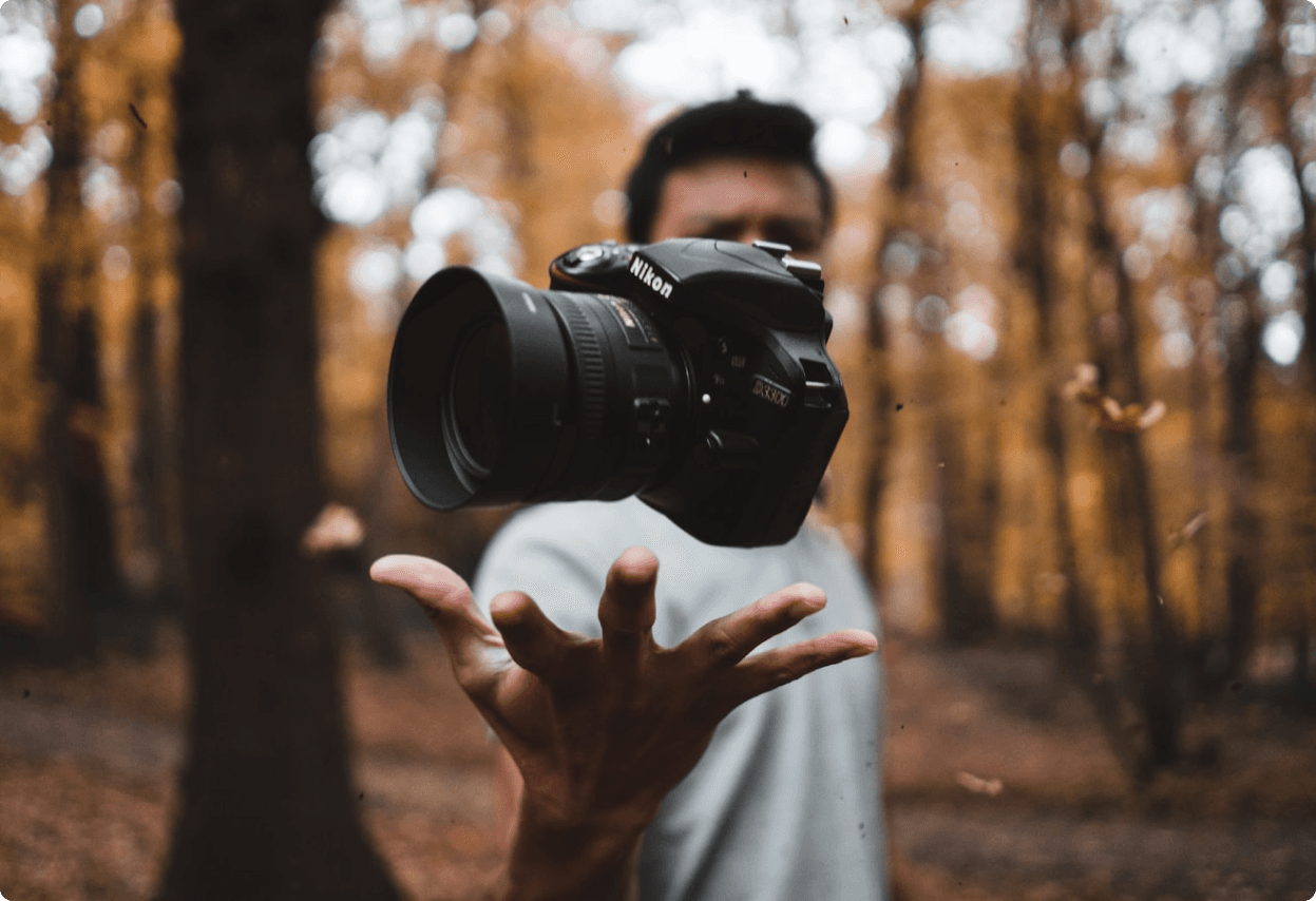Camera in hand